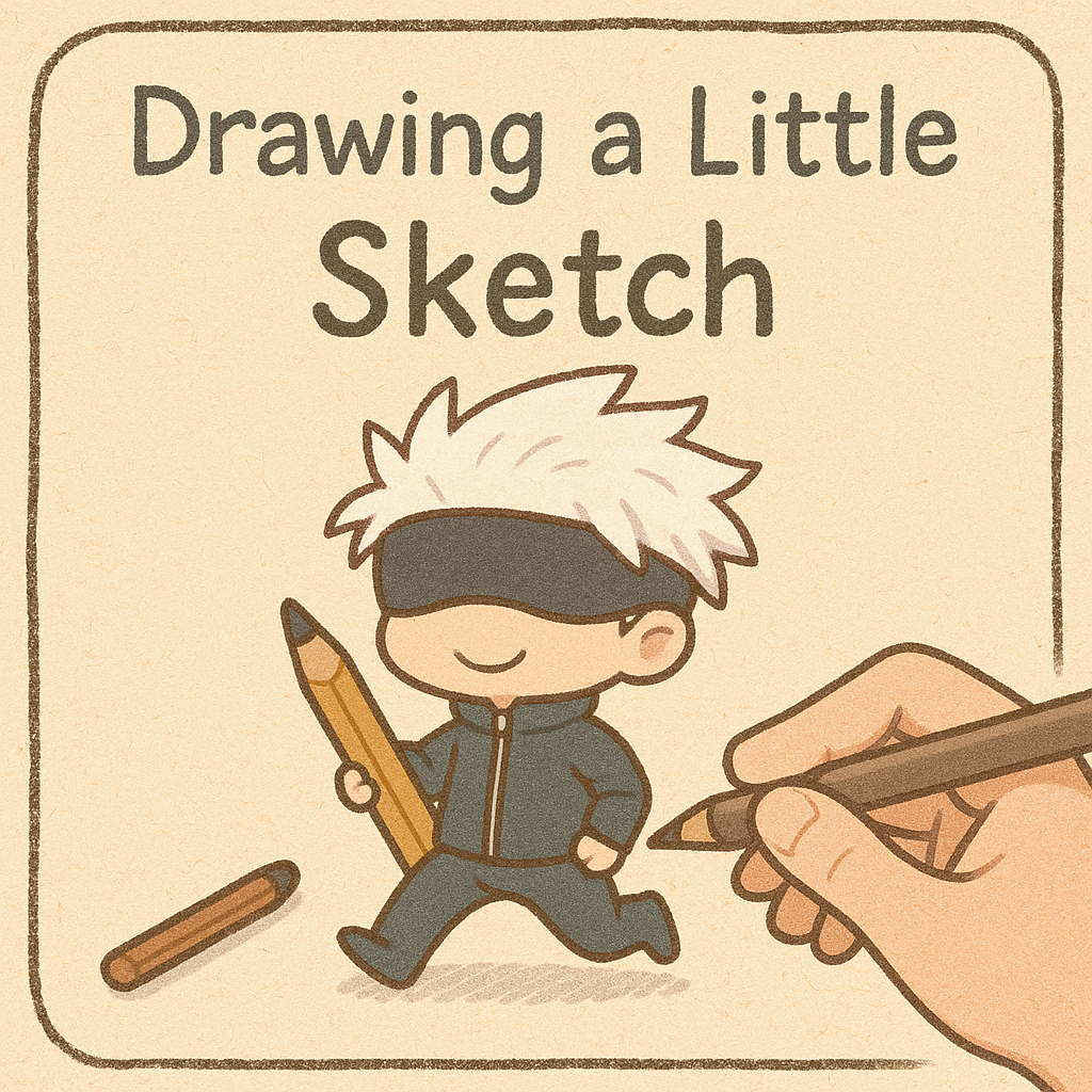 Drawing a Little - Sketch